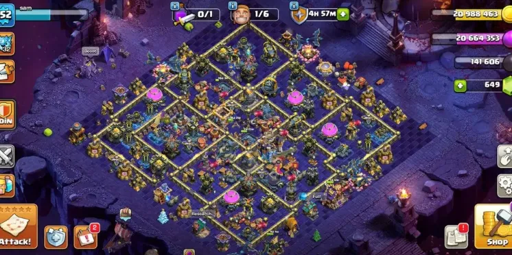 COC549 TH17 ALLMAXED HEROES 100 100 90 50 STRONG TROOPS SPELLS PETS UNIQUE WALL ART 272 LEVEL (G)